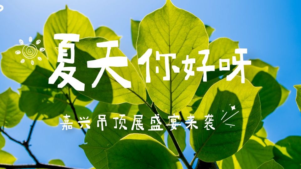 聽(tīng)說(shuō)，夏天和嘉興吊頂展更配哦！